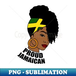 jamaica flag proud jamaican woman jamaica flag afro rasta - stylish sublimation digital download - bring your designs to life