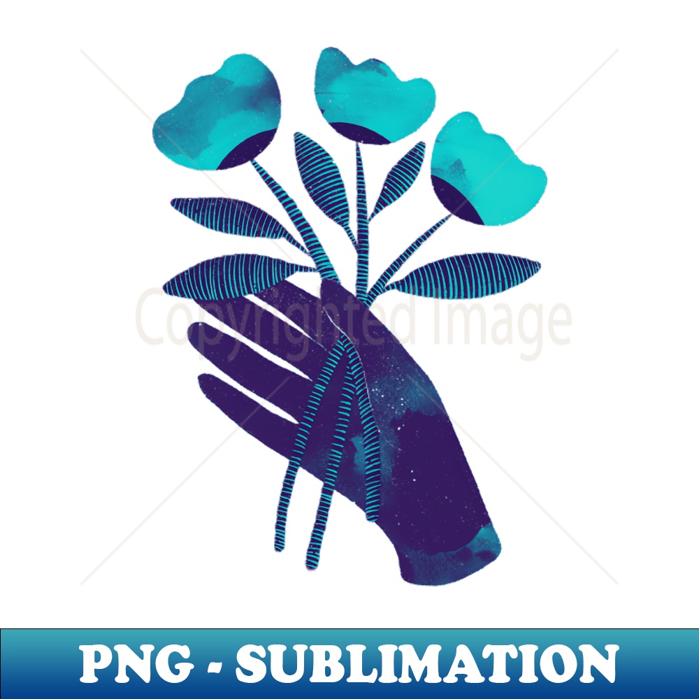 PU-20231114-6130_Dark purple blue hand with turquoise flowers for you on black 4494.jpg