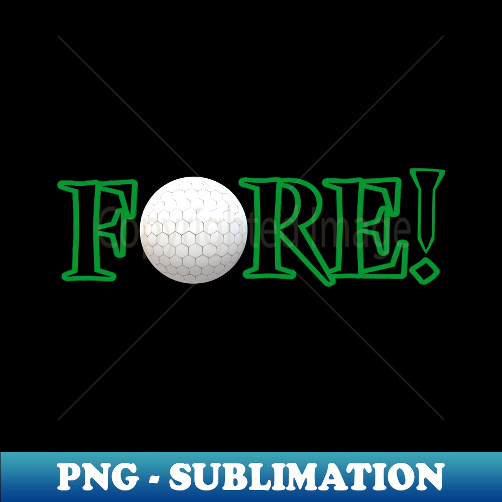QC-20231114-8035_Fore Golf Lovers Ball and Tee for Golfers and Fans Black and Green Letters 9037.jpg