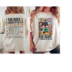 mickey minnie world tour christmas shirt, mickey friends christmas shirt, disneyland christmas, mickey's very merry chri