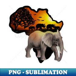 africa map african elephant safari - exclusive png sublimation download - instantly transform your sublimation projects