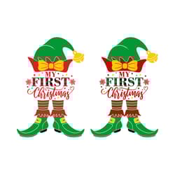 my first christmas elf svg, transfer baby onesie svg, christmas svg files, logo christmas svg, instant download