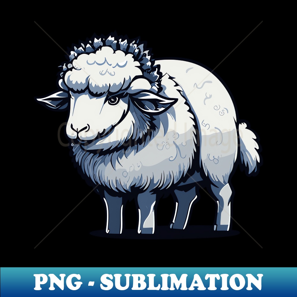 QX-20231114-5777_Cute Manga Sheep and Ram Japanese-Style Illustration with White Fur 9905.jpg