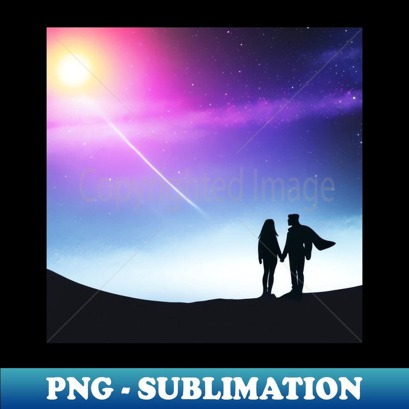 RA-20231114-21845_Valentine Wall Art - Cosmic Sunset - Unique Valentine Fantasy Planet Landsape - Photo print canvas artboard print 8360.jpg