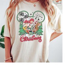 vintage toy story christmas shirt, toy story christmas tree shirt, woody and buzz lightyear christmas shirt, slinky chri