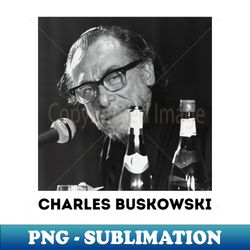 Charles Bukowski Photo Portrait - Premium Sublimation Digital Download - Perfect for Personalization