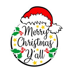 merry christmas yall svg, yall svg, christmas yall clipart, yall sweat shirt, logo christmas svg, instant download