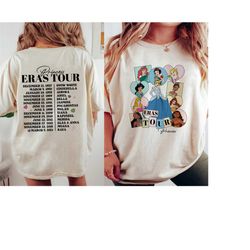 retro princess tour shirt, princess characters shirt, ariel princess shirt, cinderella princess shirt, snow white shirt.