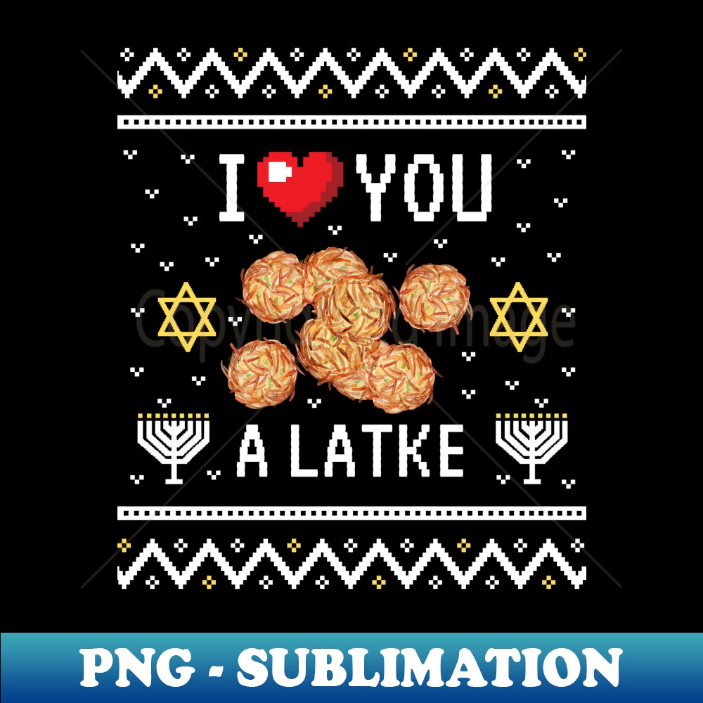 SN-20231114-8687_Funny Ugly Hanukkah Sweater Design I Love You a Latke Gift Long Sleeve.jpg