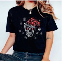 skull christmas shirt, santa skull shirt, christmas shirt, trendy christmas shirt, christmas santa shirt, christmas day
