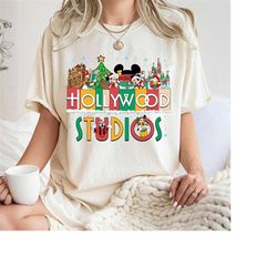 Vintage Hollywood Studios Christmas Shirt, Hollywood Studios Family Shirts, Disneyland Christmas Shirt, Universal Christ