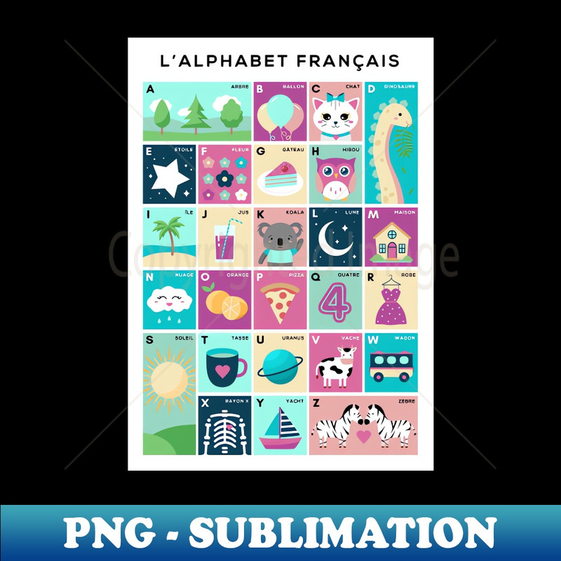 SX-20231114-8145_French Alphabet Picture Chart - Lalphabet Francais 6175.jpg
