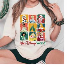 vintage walt disney world princess christmas shirt, disney princess christmas shirt, disney christmas shirt shirt, disne