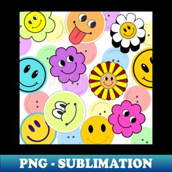 smileys faces - digital sublimation download file - fashionable and fearless