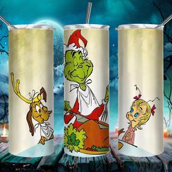the grinch christmas 20/30 oz skinny tumbler png, grinch png, christmas 20oz tumbler wrap, christmas tumbler png