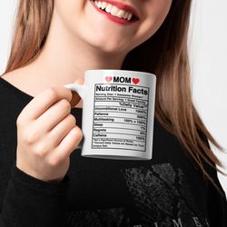 mom mugs gifts nutritional facts mug large coffee mug tea coffee gift mom birthday for mom from kids son daughter mugs f