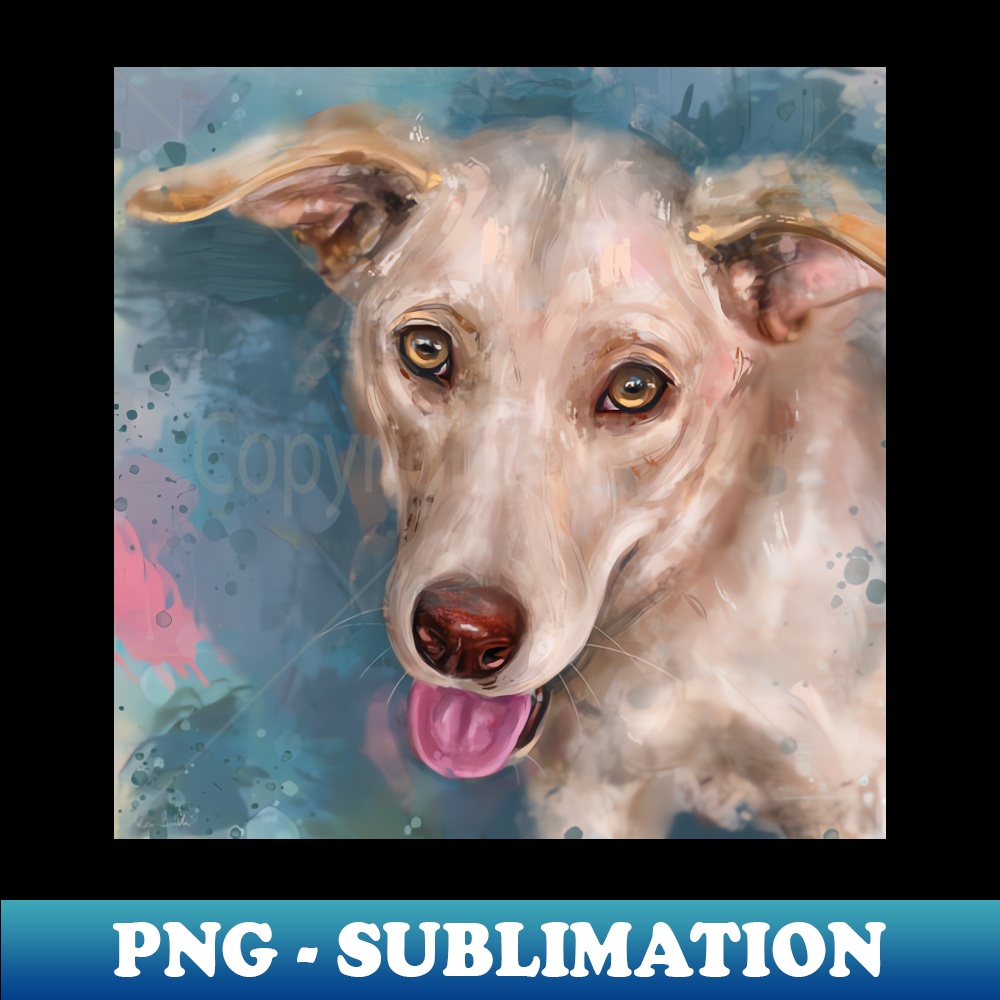 TQ-20231114-16180_Painting of a Happy Blond Labrador With the Tongue Out on Light Blue Background 8639.jpg