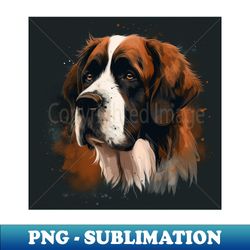 saint bernard - trendy sublimation digital download - fashionable and fearless