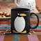 Penguin cartoon mug, Cute Antarctica snow emperor bird nature Black Coffee Mug Gift.jpg