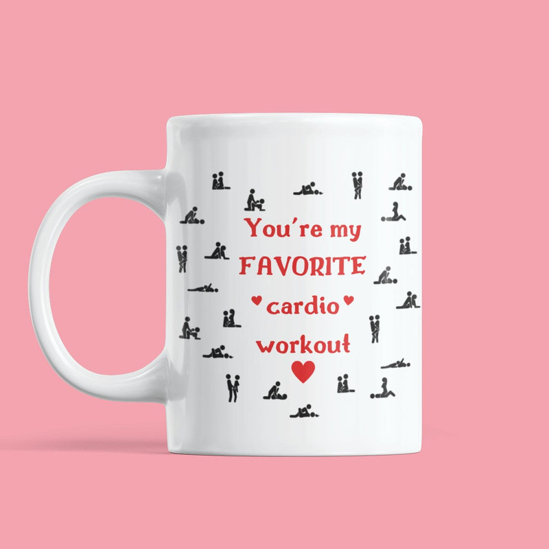 You're My Favorite Cardio Workout Mug, Gift For Him, Gift For Her, Couple Coffee Mug, Hot Boyfriend Gift, Boyfriend Mug, Girlfriend Mug.jpg