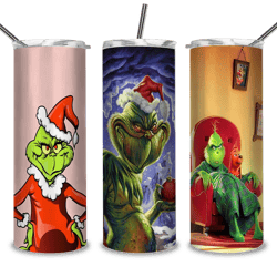 the grinch christmas 20/30 oz skinny tumbler png, grinch png, christmas 20oz tumbler wrap, christmas tumbler png