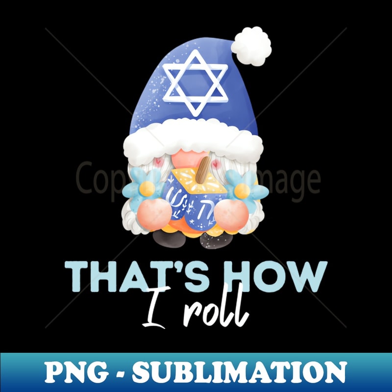 VR-20231114-6804_Dreidel gnome hanukkah chanukah jewish gnomie gnomies dreidel game happy hanukkah jewish holiday fesitval of lights judaism shabbat thats how I
