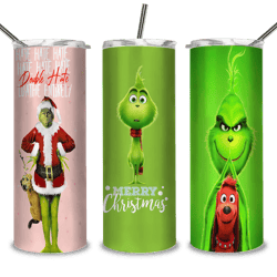 the grinch christmas 20/30 oz skinny tumbler png, grinch png, christmas 20oz tumbler wrap, christmas tumbler png