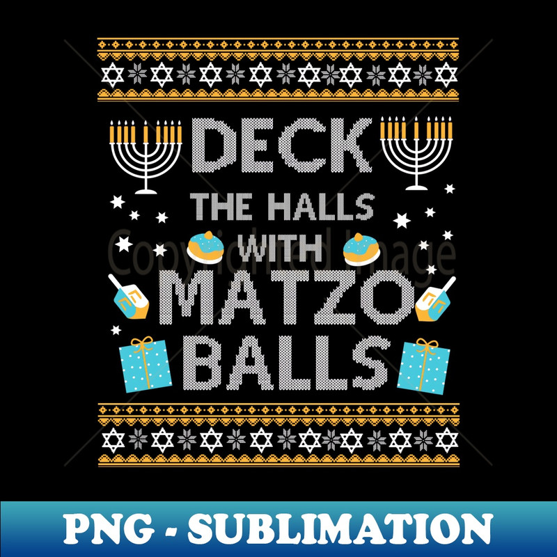 VX-20231114-6271_Deck The Halls With Matzo Balls Chanukkah Ugly Hanukkah Long Sleeve.jpg