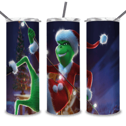 the grinch christmas 20/30 oz skinny tumbler png, grinch png, christmas 20oz tumbler wrap, christmas tumbler png