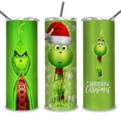 the grinch christmas 20/30 oz skinny tumbler png, grinch png, christmas 20oz tumbler wrap, christmas tumbler png