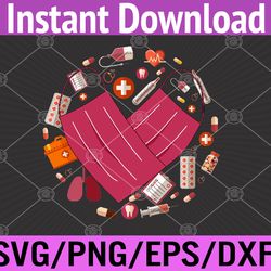 womens happy valentine's day cute heart style for nurse 2022 svg, eps, png, dxf, digital download