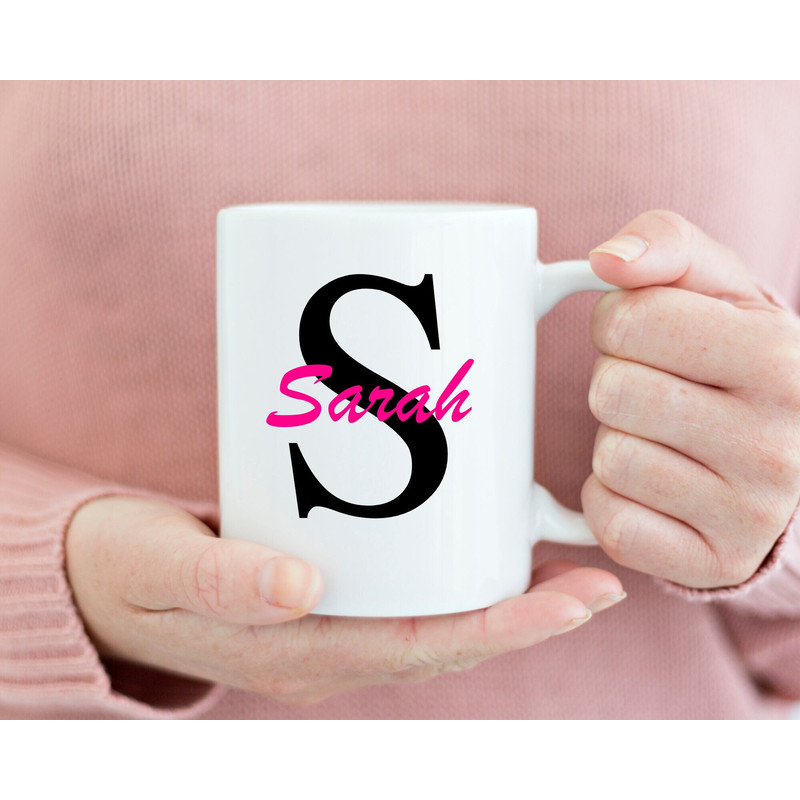 Custom Name Coffee Mug, Monogrammed Coffee Mug, Initial Coffee Mug, Personalized Name and Initial Coffee Mug, Mothers Day Best Friend Gifts.jpg