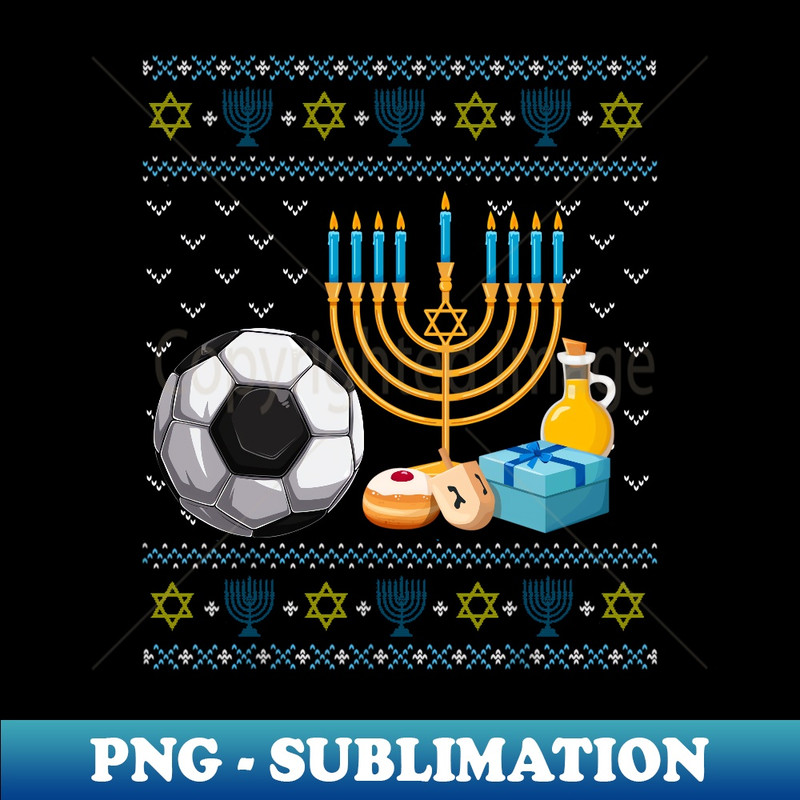 WO-20231114-8524_Funny Jewish Soccer Ball Menorah Happy Hanukkah Chanukah Long Sleeve.jpg