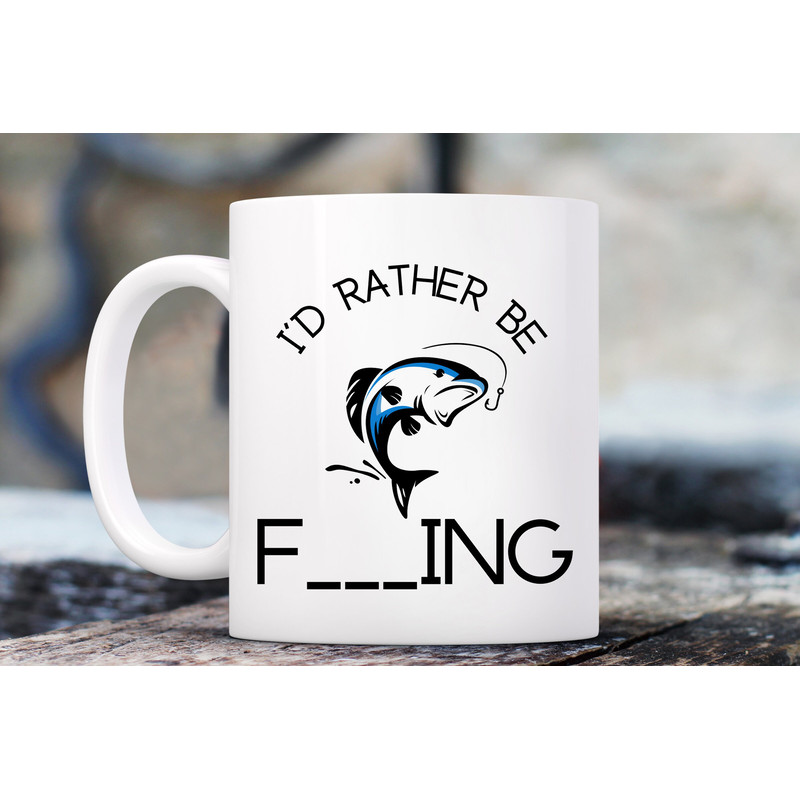 Fishing Gift, I'd Rather Be Fishing Mug, Fish Gifts, Fish Mug, Fisherman Gift, Fisherman Mug, Fishing Dad Gift, Funny Fishing gift, Dad gift.jpg