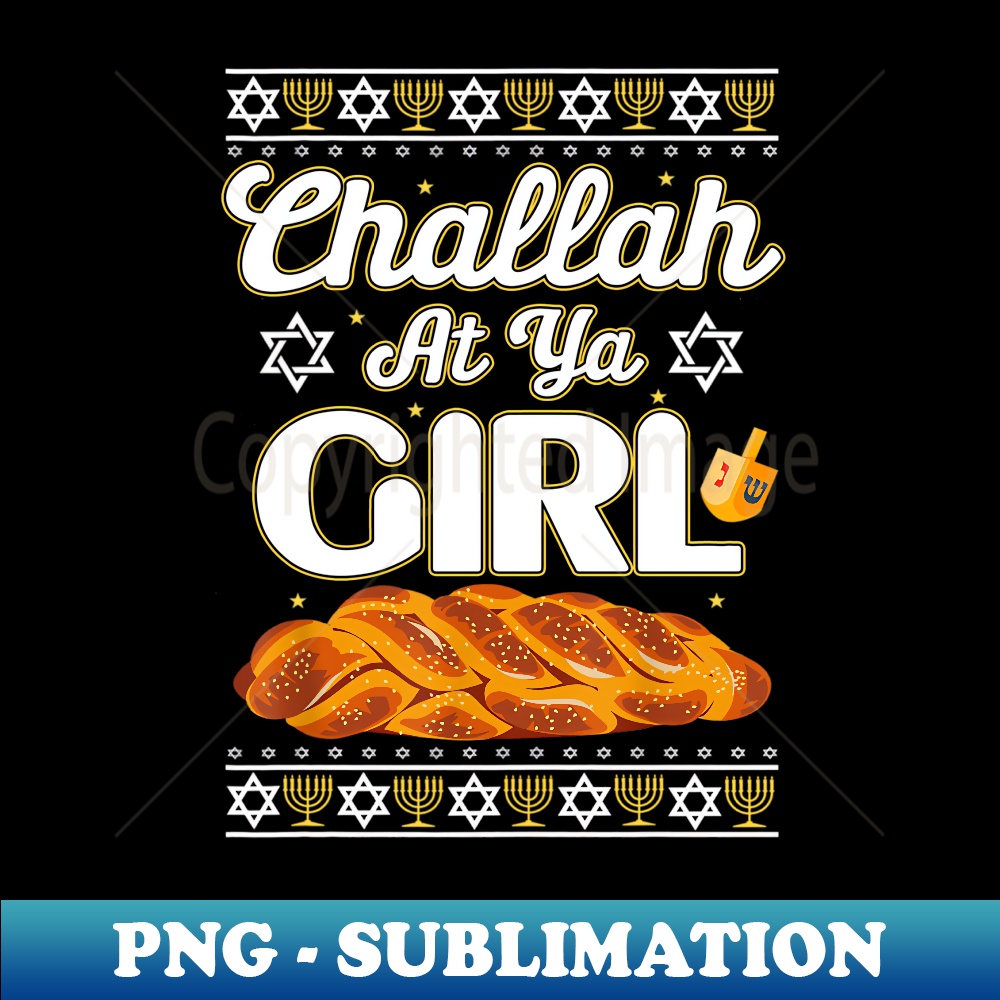 WP-20231114-4073_Challah At Ya Girl Hanukkah Ugly Sweater Couple Matching Long Sleeve.jpg