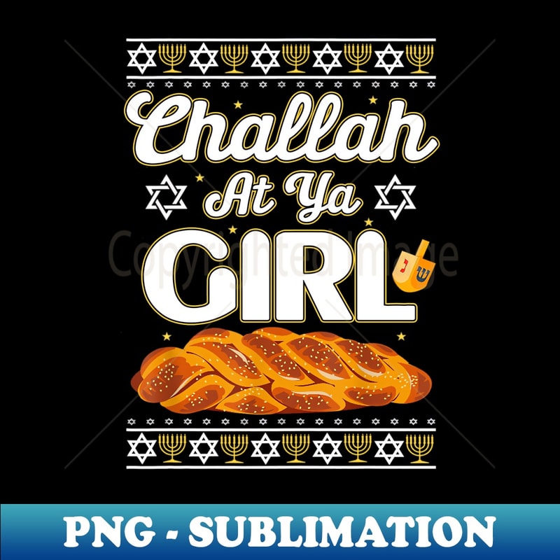 WP-20231114-4073_Challah At Ya Girl Hanukkah Ugly Sweater Couple Matching Long Sleeve.jpg