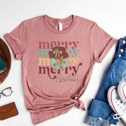 merry christmas shirt,merry christmas shirt,christmas t shirt, christmas family shirt,christmas gift,70s style merry chr
