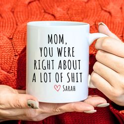 funny mothers day gift from daughter, funny mug for mom, favorite child mug