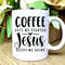 Jesus Coffee Mug, Christian Coffee Mug, Jesus Coffee Cup, Coffee Gets Me Started Jesus Keeps Me Going, Christian Gifts for Women Birthday.jpg