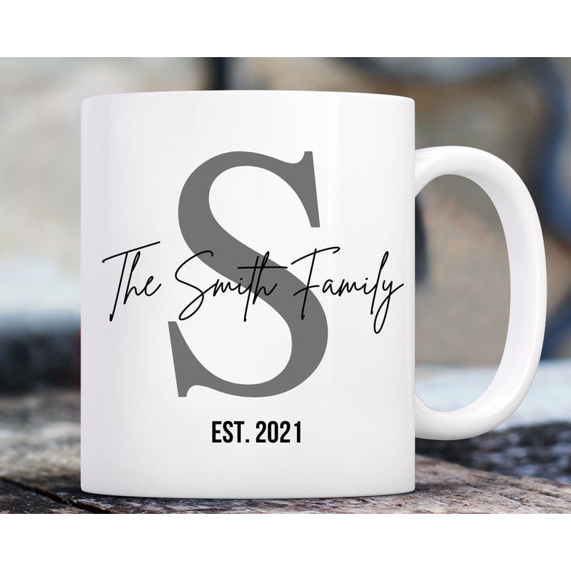 Personalized Family Name Coffee Mug, Custom Name Mug Est Date, Personalized Coffee Mug, Valentines Day Gift, Vday Gift, Mug for Valentines.jpg