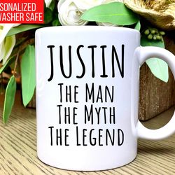 personalized mug, personalized coffee mug for men, personalized gift for him