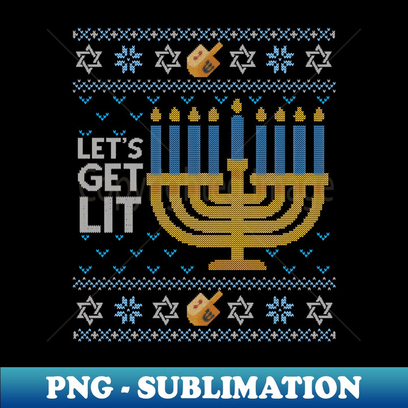 XD-20231114-13181_Lets Get Lit Ugly Hanukkah Sweater Funny Chanukah Jewish Long Sleeve.jpg