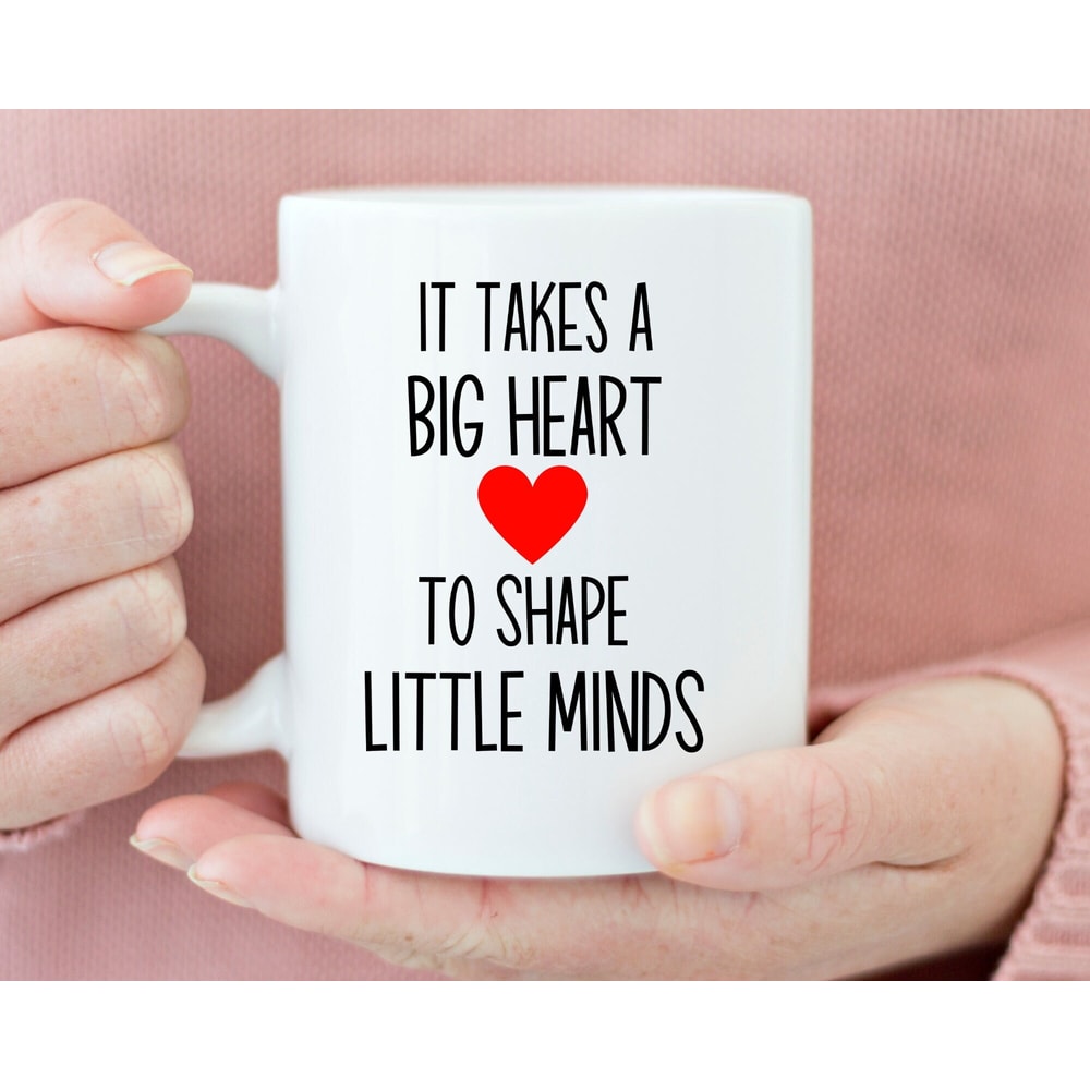 Teaching is a work of heart, Preschool Teacher Gift, Daycare Teacher Gift ideas, Christmas Gift for teacher, unique teacher gifts,coffee mug.jpg
