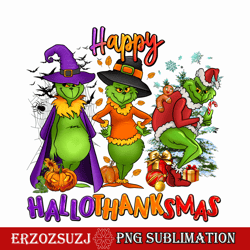 happy hallothanksmas png