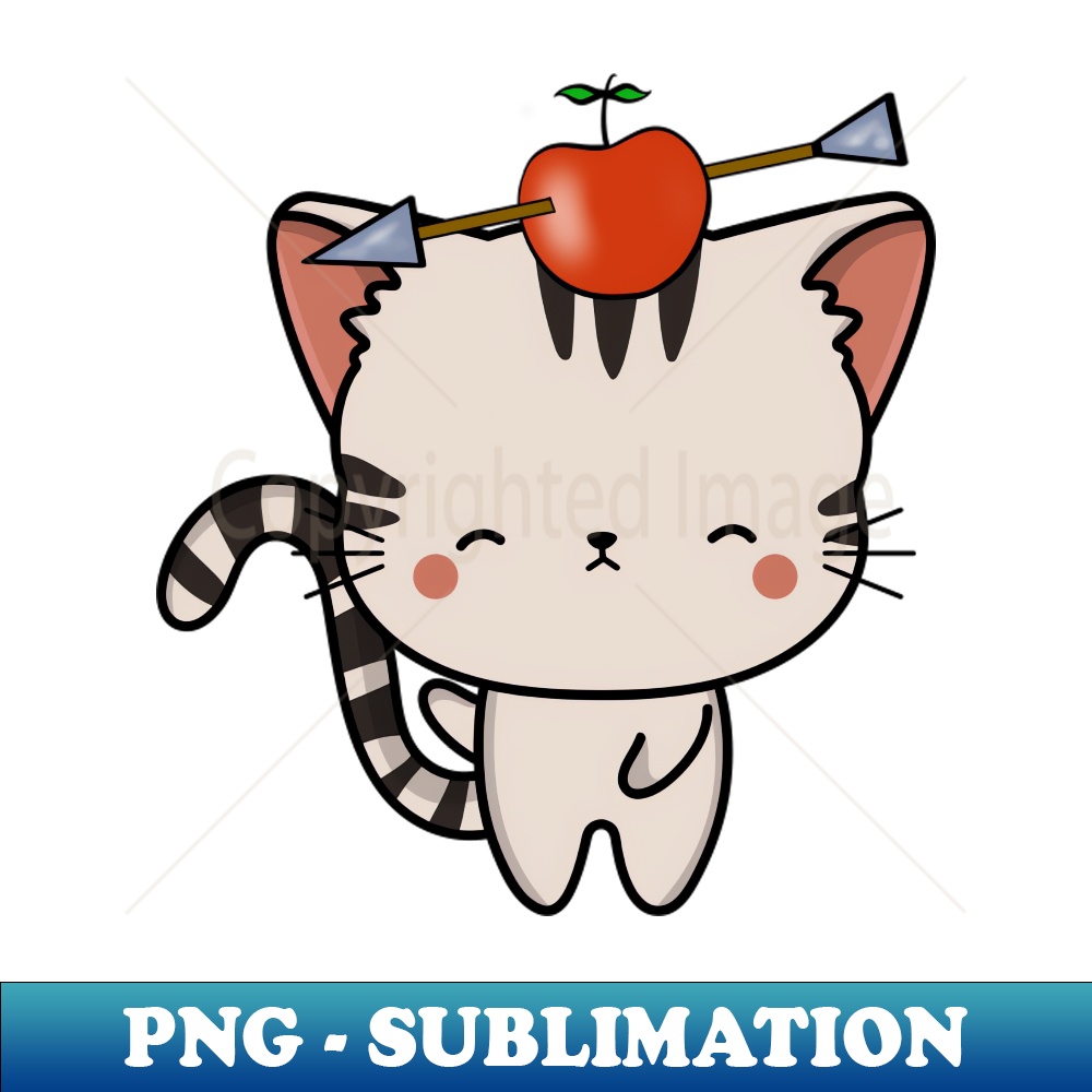 XT-20231114-8665_Funny Tabby cat is playing william tell with an apple and arrow 3311.jpg