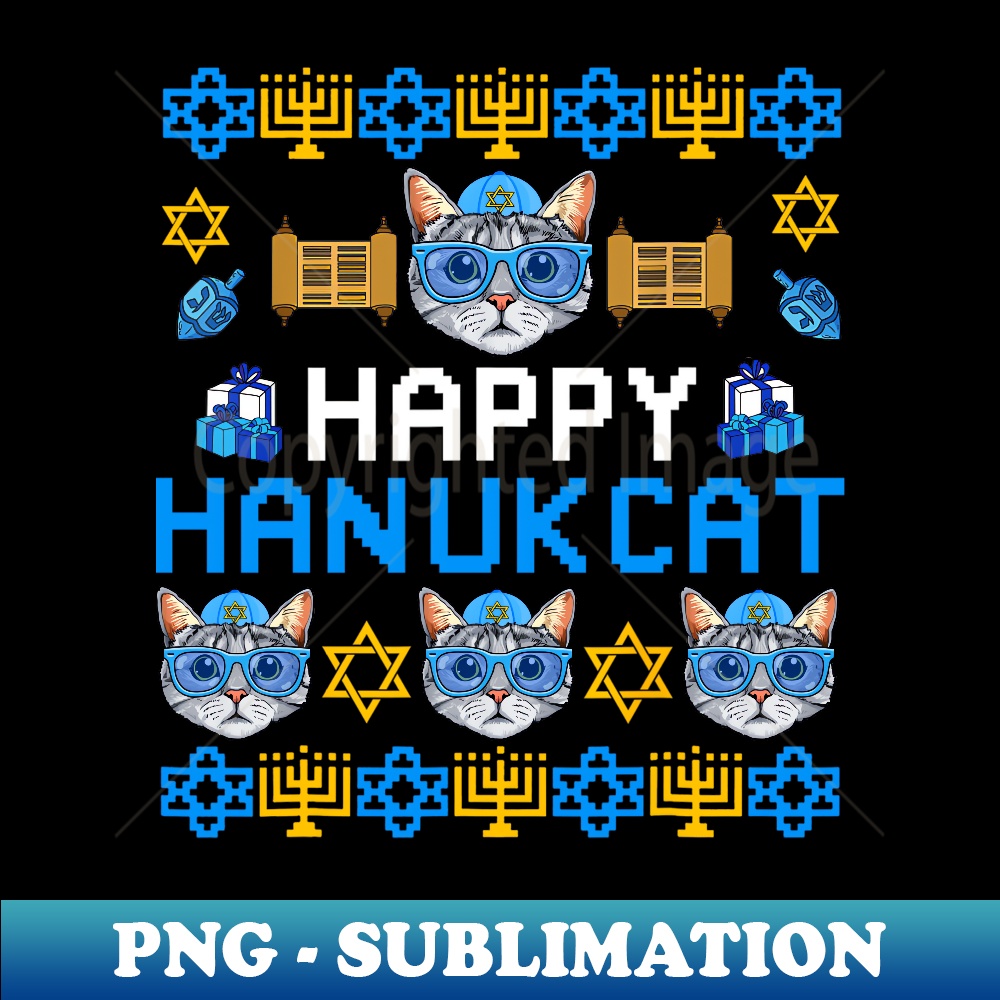 YH-20231114-10004_Happy Hanukcat Funny Ugly Hanukkah Sweater Cat Kitten Lover Long Sleeve.jpg