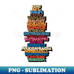 rap legends funky design hip hop allstars 90s - sublimation-ready png file - capture imagination with every detail