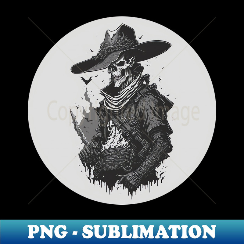 YP-20231114-15664_Noir Skeleton Cowboy Adventurer in Monochrome Black and White 8280.jpg