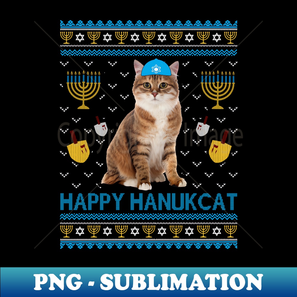 ZA-20231114-8500_Funny Happy Hanukcat Jewish Calico Cat Ugly Hanukkah Sweater Long Sleeve.jpg