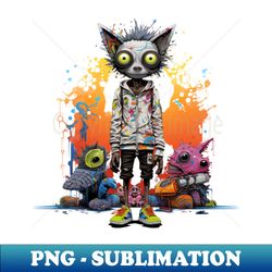 Night Owls Tale Insomniac Cartoon - Modern Sublimation PNG File - Unleash Your Creativity